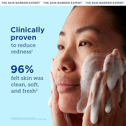Barrier Foaming Oil Cleanser: Remove suavemente sujeira e maquiagem, reduz vermelhidão visível, não remove lipídios da pele, 6 fl oz (177 ml) - Skinfix