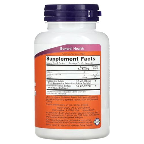 NOW Foods - Extra Forte Glucosamina – Benefícios para as articulações – Marca líder em saúde e bem-estar