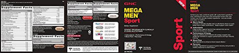 Mega Men Sport Cápsulas, 30 Unidades – Potência e Energia para Atletas - GNC