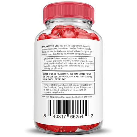 Justified Laboratories - Destiny Keto Gummies ACV 1000MG Fórmula Avançada – Vinagre de Maçã com Romã e Beterraba em Pó B12 Vegan Non GMO 60 Gummys