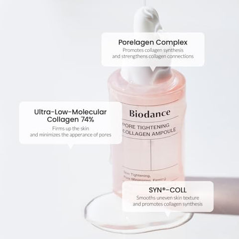 BIODANCE - Biodance Ampola de Colágeno para Rosto | Serum Coreano de Colágeno para Apertar Poros, Minimizando-os | 30ml