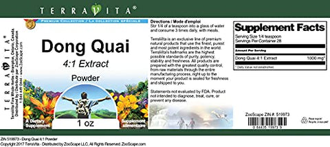 Terravita - Dong Quai em Pó 4:1 (30g) – Pacote com 2 unidades
