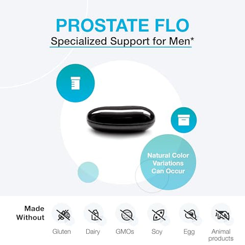 Prostate FLO – Suporte à Saúde da Próstata e do Trato Urinário – Saw Palmetto para Homens com Zinco, Vitamina B6, Beta Sitosterol, Cranberry e Extrato de Pygeum (60 Softgels) - XYMOGEN