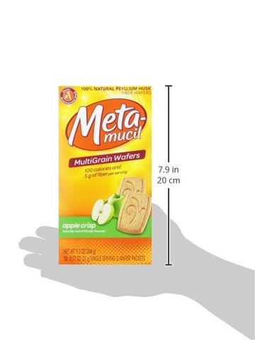 Meta Biscoitos de Fibra Multigrãos de Maçã Crocante 24 unidades (Pacote com 3) - Metamucil