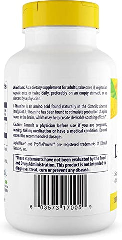 L-Theanine (AlphaWave) 100 mg – Suporte ao Estresse – Favorece o Foco Saudável - Healthy Origins