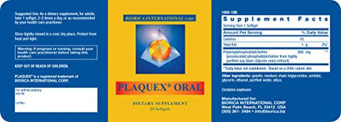 Plaquex - Oral 60 Softgels 900mg – Suplemento de Ômega 3 em Cápsulas – Marca Oral