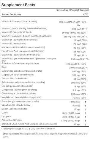 ANDREW LESSMAN - Andrew Lessman Multivitamínico – Mulheres Completas 120 Pacotes – Altas Potências de 30 Nutrientes, Vitaminas Essenciais, Minerais