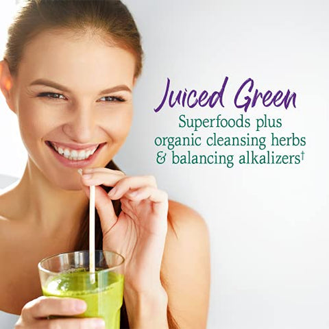 Raw Organic Perfect Food – Pó de Verdes Superfood Juiced – Sabor Maçã – 100g - Garden of Life