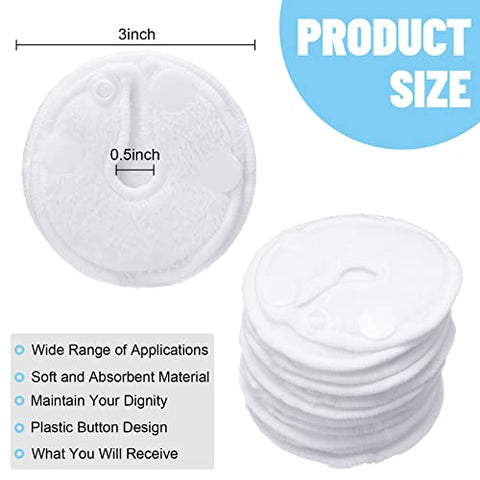 20 Pack Almofadas para Tubo de Alimentação G Button com Capa – Suprimentos Reutilizáveis para Tubo de Alimentação Gtube – Coberturas de Algodão para Botão G – Suprimentos para Diálise Abdominal Peritoneal e Tubo Peg - Sosation