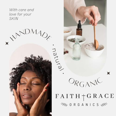 Faith and Grace Organics - Creme de inhame selvagem enriquecido orgânico, natural, fabricado nos EUA – 100g