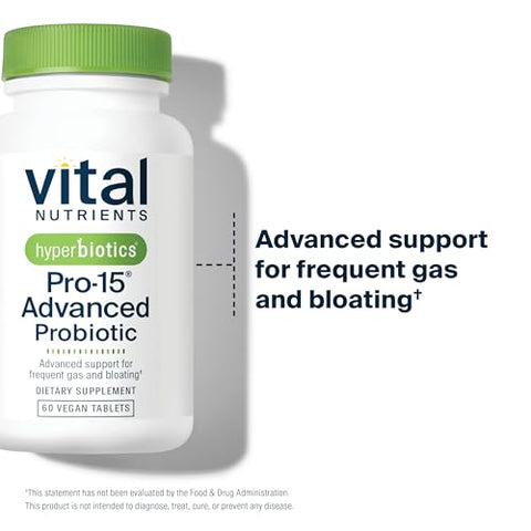 Vital Nutrients Pro-15 | 15 Cepas Kiwi | Suporte Digestivo | Regularidade Intestinal | Gases | 15g - Hyperbiotics