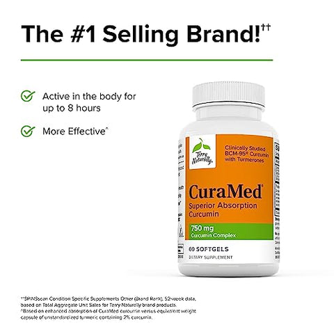 CuraMed 750mg – Suplemento Antioxidante para o Cérebro - Terry Naturally