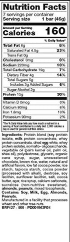Barra de Proteína | 15g de Proteína | Baixo Carboidrato | Caixa com 7 Barras (Choc-A-Lot Chip) - BalanceDiet