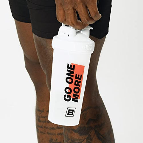 BlenderBottle Shaker 28 oz (800 ml) com Misturador de Arame, Branco - BARE PERFORMANCE NUTRITION