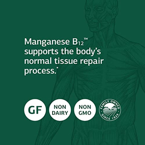 Standard Process Inc. - Standard Process Manganese B12 – Hemoglobina e Antioxidante de Alimentos Integrais com Manganês, Cenoura Orgânica, Maltodextrina, Cobre, Batata Doce Orgânica, Camu Camu, Vitamina B12 – 90 Comprimidos