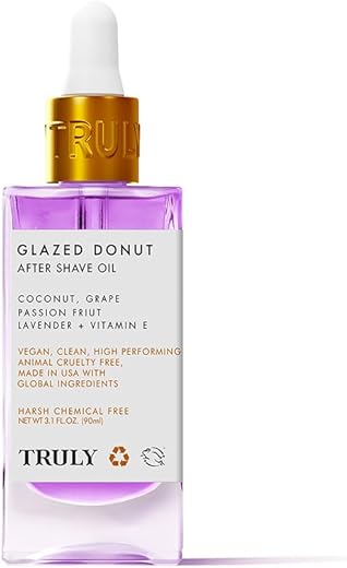 Óleo pós-barba Truly Beauty Glazed Donut – Tratamento para pelos encravados e irritação na pele após o barbear – Área da virilha – 90g