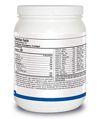 NutriClear Chocolate – Pó de Chocolate. Suporte Nutricional para Desintoxicação e Limpeza Metabólica. Composição Corporal Saudável. 17 g de Proteína de Ervilha Orgânica por - Biotics Research