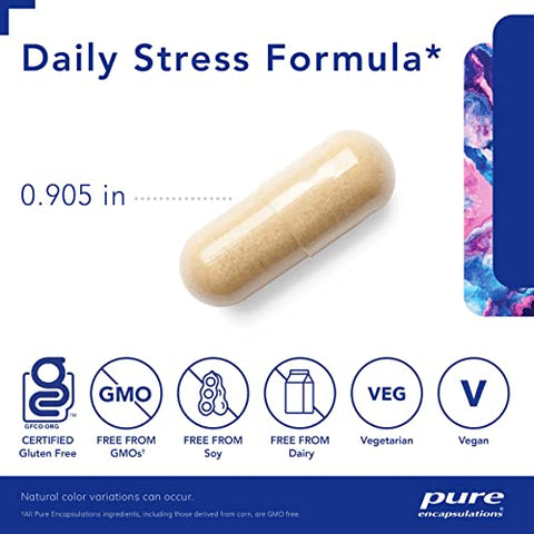 Fórmula Diária para o Estresse | Promove Relaxamento Mental e Modera os Efeitos do Estresse Ocasional | 180 Cápsulas - Pure Encapsulations