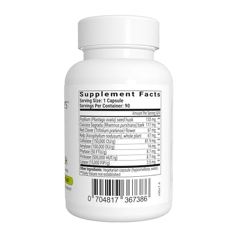 Herbal Power Flush – Limpeza Digestiva Extra Forte – Elimine Toxinas e Melhore a Digestão Intestinal – Alívio do Desconforto Abdominal para Adultos – 90 Cápsulas - BiOptimizers