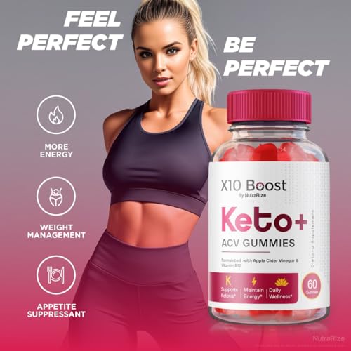 NutraRize - (3 Pacotes) X10 Boost Keto ACV Gummies Avançado para Perda de Peso, Gomas X10 Keto Boost, Goma X10 Boost Keto ACV, XTen Keto, X10Boost Keto ACV Avaliações, Gomas X10 Ketosis Boost ACV