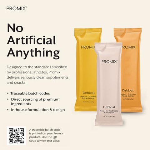 ProMix Nutrition - Promix Debloat Prebióticos e Probióticos – Suporte Imunológico para Saúde Digestiva, Alívio de Náuseas, Reparo Intestinal – Kit Variado – 12 Unidades