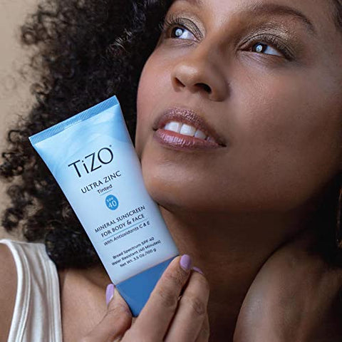 Protetor Solar TIZO Ultra Zinc Facial e Corporal com Tonalizante SPF 40, 100g