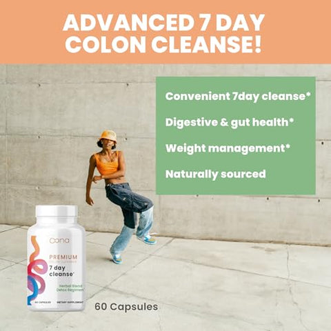 Oona Health - Premium 7 Day Cleanse: Detox Avançado com Mistura Herbal Exclusiva – 7 Dias de Limpeza Intensa
