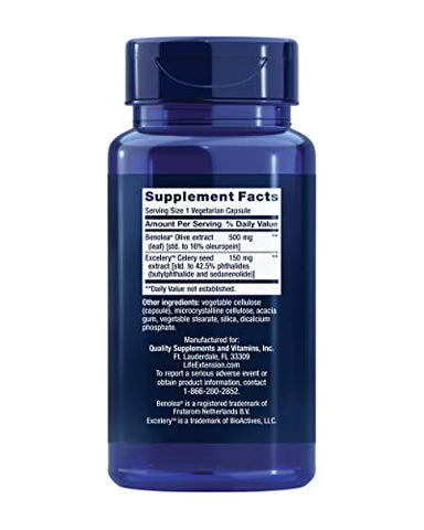 Suporte Vascular Avançado de Folha de Oliveira Promove a Saúde Cardiovascular - Life Extension