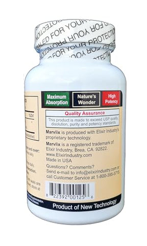 Marvlix - Cordyceps Sinensis Mushroom – Suporte para Coração, Pulmões, Rins, Fígado – Puro, Potente e Bioativo – 120 Cápsulas