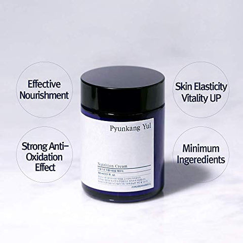 Pyunkang Yul - Creme Nutritivo PYUNKANG YUL – Cuidados com a Pele Coreana – Hidratante Facial para Peles Secas e Mistas – Ingredientes Naturais Saudáveis Manteiga de Karité, Macadâmia Profundamente – 50g