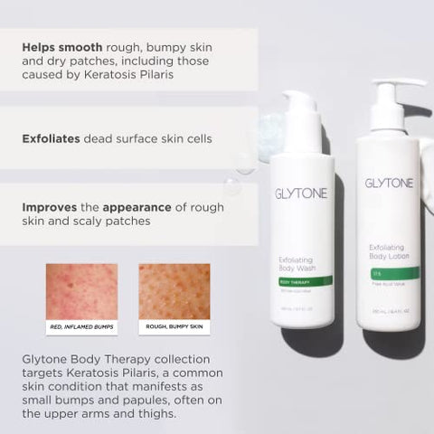 Glytone Loção Corporal Esfoliante 17.5% Ácido Glicólico – Queratose Pilar – Suaviza a Pele Áspera