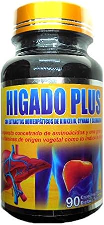 Productos El Colibri - Higado Plus – Extratos Homeopáticos de Kinkelib, Cynaba e Silimarina 90 Cápsulas | Marca: Higado Plus