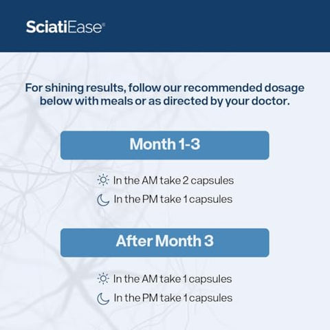 Generic - Suplemento de Suporte para o Nervo Ciático – 120 Cápsulas – Fórmula Avançada com AlphaPalm, Pea, Complexo de Vitamina B