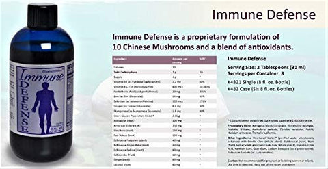 Defesa Imunológica com 10 Cogumelos Chineses e Antioxidantes – Frasco de 240 ml - Omnitrition
