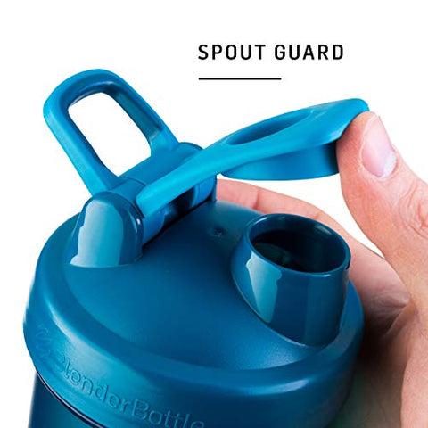 Classic V2 Garrafa Shaker Ideal para Shake de Proteína e Pré-Treino, 20 ml (3 Unidades) Vermelho, Verde e Roxo - BlenderBottle