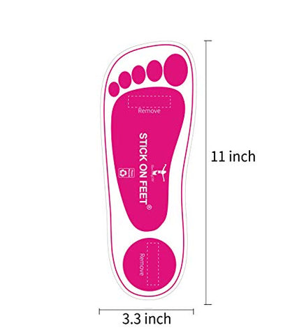 STICKONFEET - Protetores de Pés para Bronzeamento Spray Tan Premium Rosa – 60 Pares (120 pés)