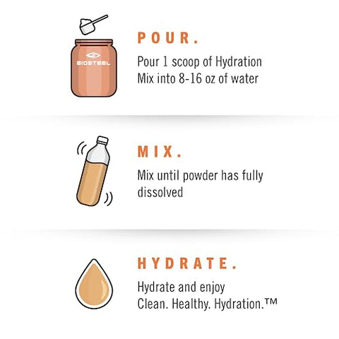 Pó para Bebida Esportiva Sabor Pêssego Manga, 315g - BIOSTEEL