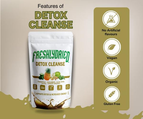 Detox Cleanse Mix em Pó Freshlydried Pure – 6 Onças, Melhor Superfood para Limpar o Corpo – Rico em Vitaminas e Minerais
