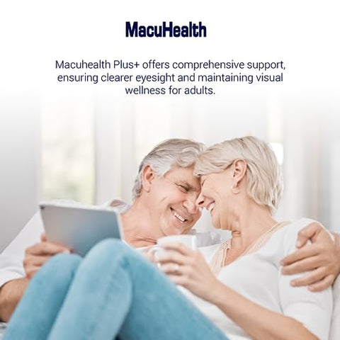 Plus – Suplemento de Vitaminas para os Olhos de 90 Dias com Luteína, Zeaxantina e Meso-Zeaxantina – Sem Sabor, Vitamina para os Olhos - Macuhealth