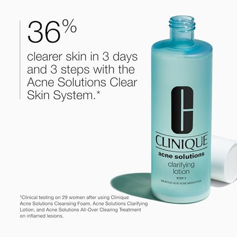 Clinique Loção Facial Tônica Clarificante Acne Solutions – 125ml