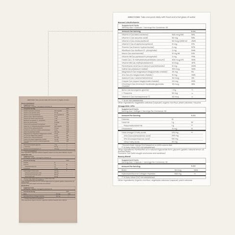 Trio Diário de Vitaminas para Mulheres – Vitaminas e Suplementos para Suporte Imunológico, Humor e Saúde Reprodutiva do Cérebro* – Fórmula Livre de Soja, Laticínios e Glúten, Não-OGM (30…) - Perelel