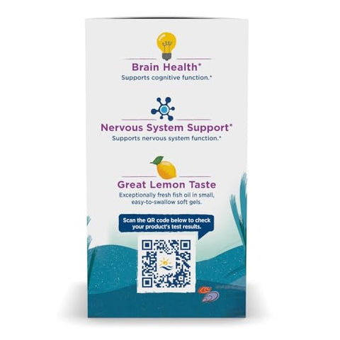 Complete Omega Jr. – Ômega-3s Total de 283 mg em 90 Mini Cápsulas – Limão - Nordic Naturals