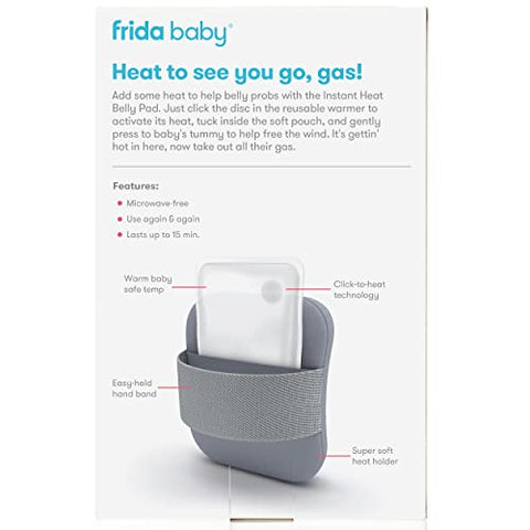 Aquecedor de Barriga Frida Baby para Alívio Natural de Gases e Cólicas | Calor Suave para Relaxar e Aliviar Barrigas | Aquecimento Instantâneo para o Estômago | Alivie o Desconforto da Cólica