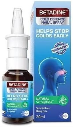Betadine - BETADINE Spray Nasal Defesa Contra Resfriados 20ml Nova Fórmula Aprimorada (Embalagem Pode Variar)