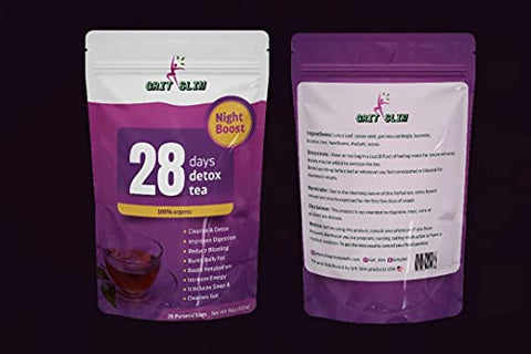 Generic - Gritslim Chá Detox 28 Dias – Perda de Peso Natural | 100% Orgânico | 28 Sachês