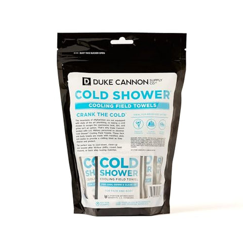 Duke Cannon Supply Co. - Toalhas Refrescantes Duke Cannon Cold Shower para o Rosto – 100g