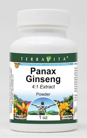 Terravita - Panax Ginseng Extrato em Pó 4:1 (30g) – 2 Pacotes