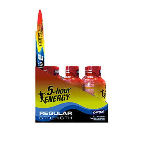 Shot Uva 1,93 Onça 12 Unidades – Energético Instantâneo - 5-hour ENERGY