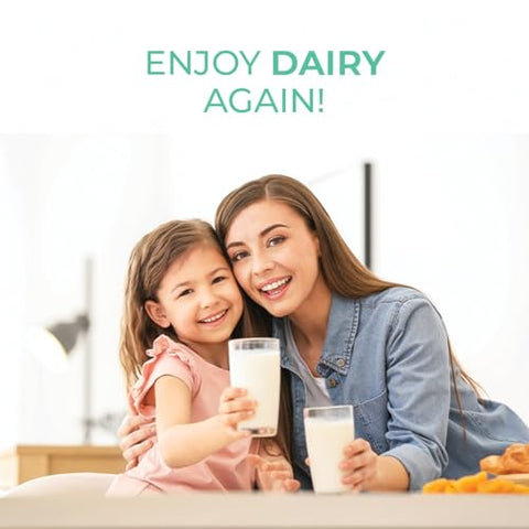 BACTOSE - Pílulas de Lactase Probióticas para Alívio Duradouro – Desfrute novamente dos laticínios – Suplemento para Intolerância à Lactose – Produza Enzimas Lactase no Intestino – Naturalmente quebre a Lactose (Tomar por 7…)