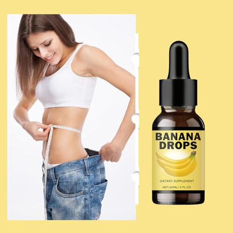 OWALEMO - Banana Drops – Extrato Líquido Original de Banana para Perda de Peso – 2 Unidades – Homens e Mulheres – 100% Natural